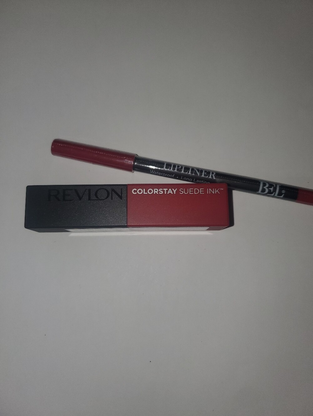 Revlon ColorStay Suede Ink Liquid Lipstick & Bel Lip Lip Liner